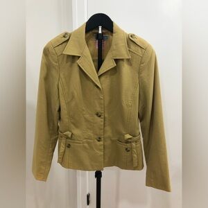 525. Essence by Theme Vintage Chic Tan Utility Jacket for Women